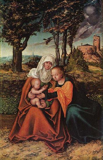 Lucas Cranach Hl. Anna Selbdritt Germany oil painting art
